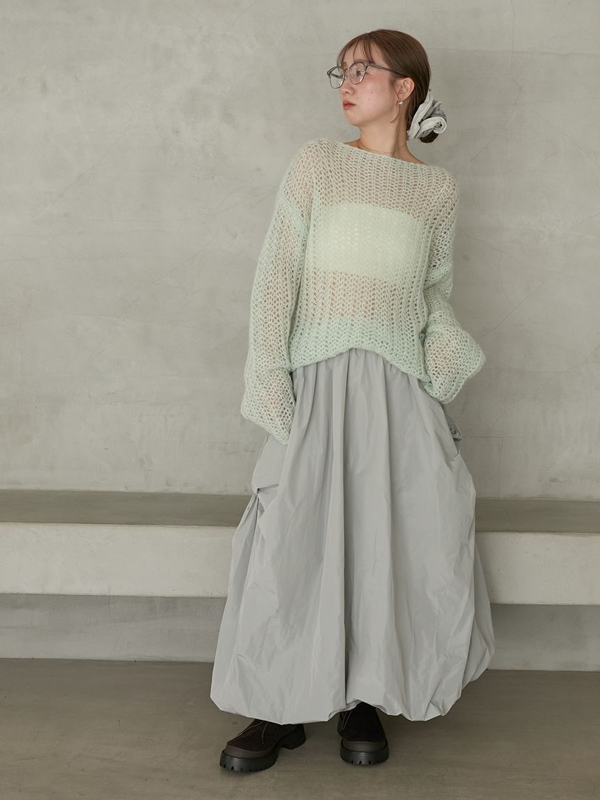 emmi atelier「【ONLINE限定カラー】ツイストバルーンスカート」|スカート|