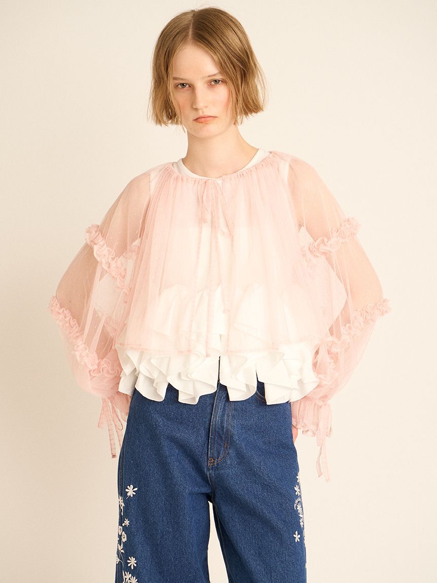 FURFUR「フラワー刺繍デニムパンツ」|デニム|