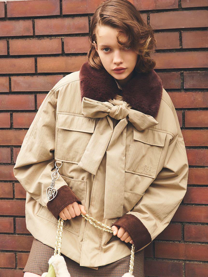 FURFUR「ハートロゴバッグチャーム」|キーケース|