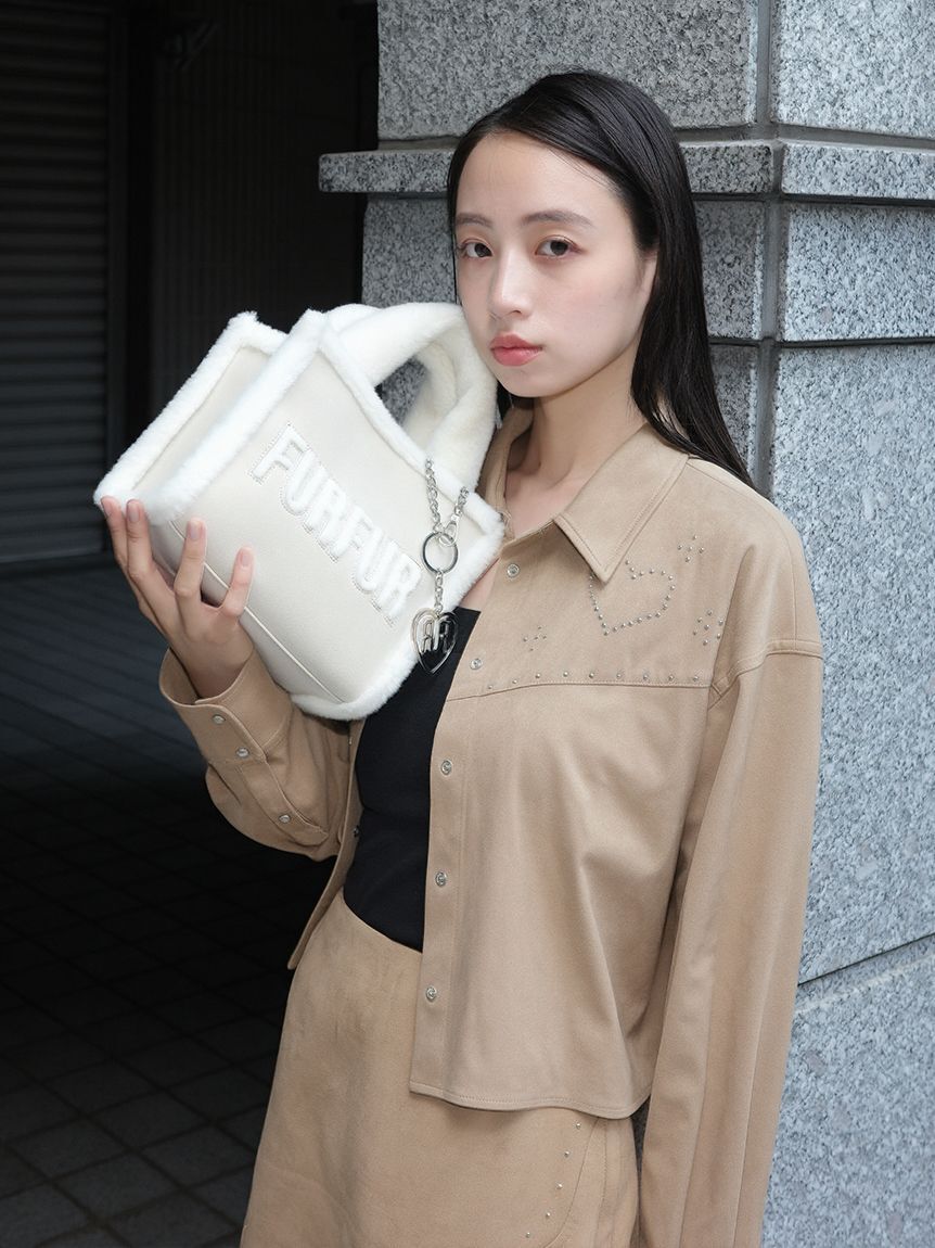 FURFUR「ハートロゴバッグチャーム」|キーケース|