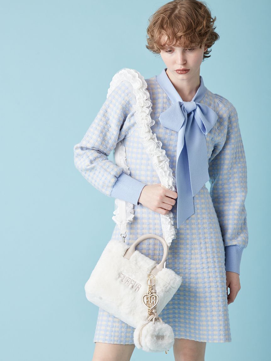 FURFUR「ハートロゴバッグチャーム」|キーケース|