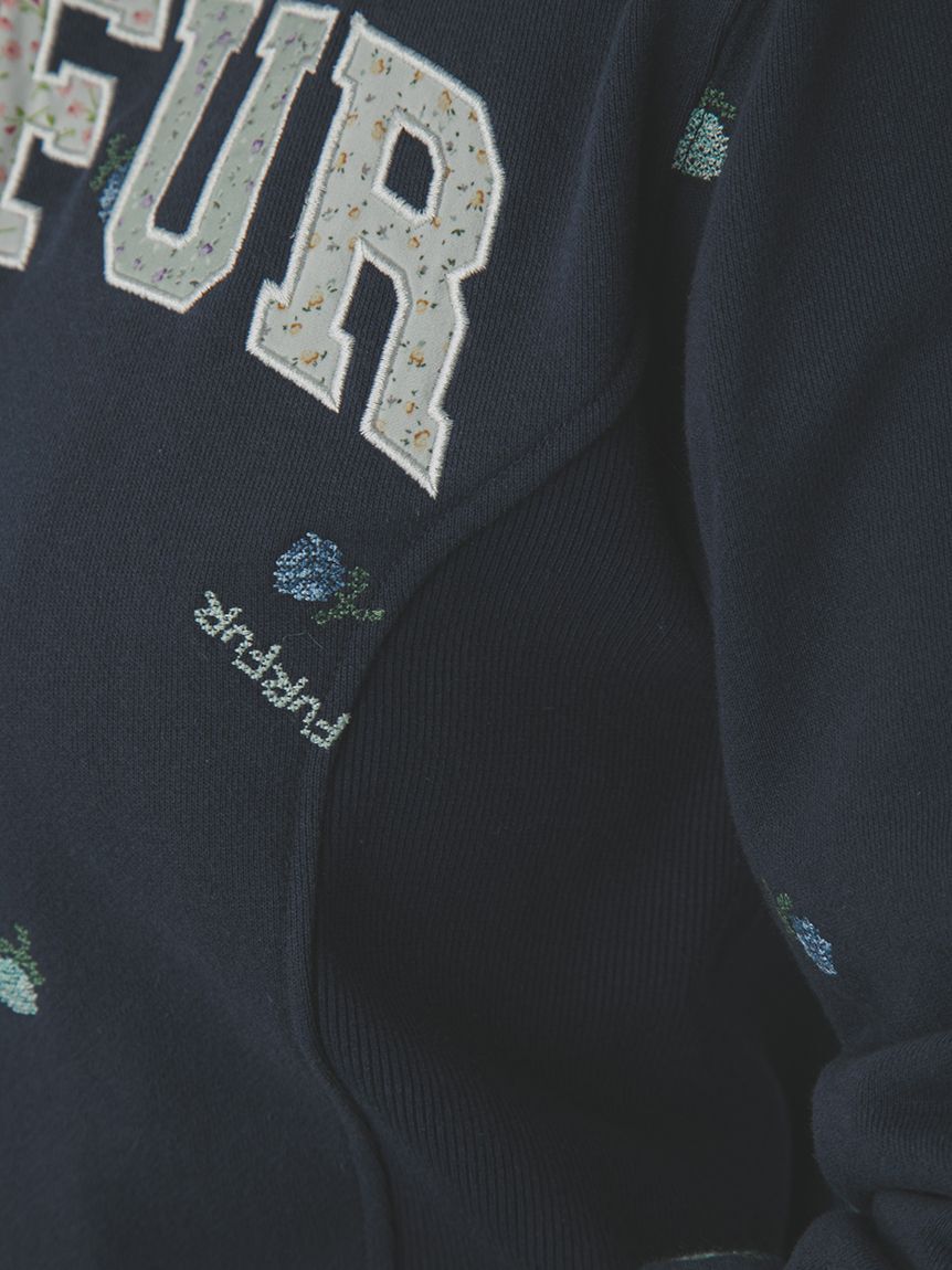 FURFUR「フラワー刺繍ジップアップフーディー」|パーカー|