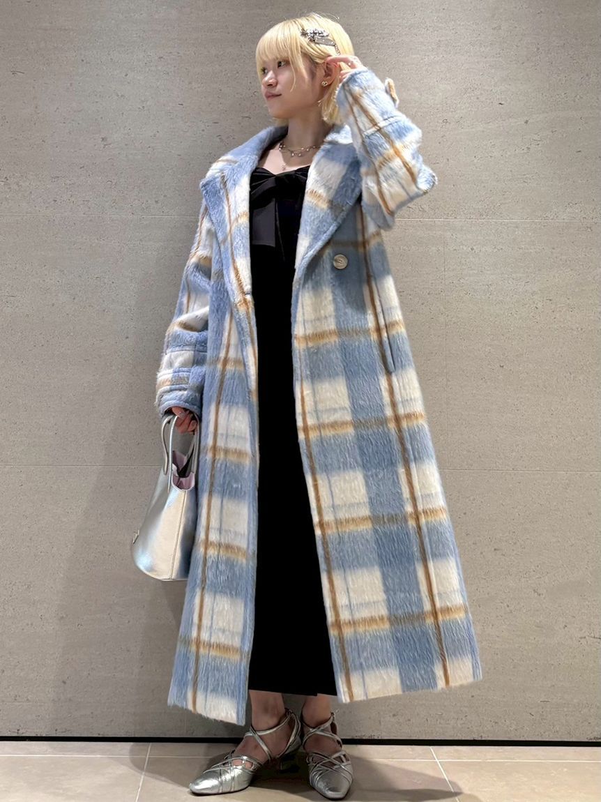 FURFUR「シャギーロングコート」|チェスターコート|