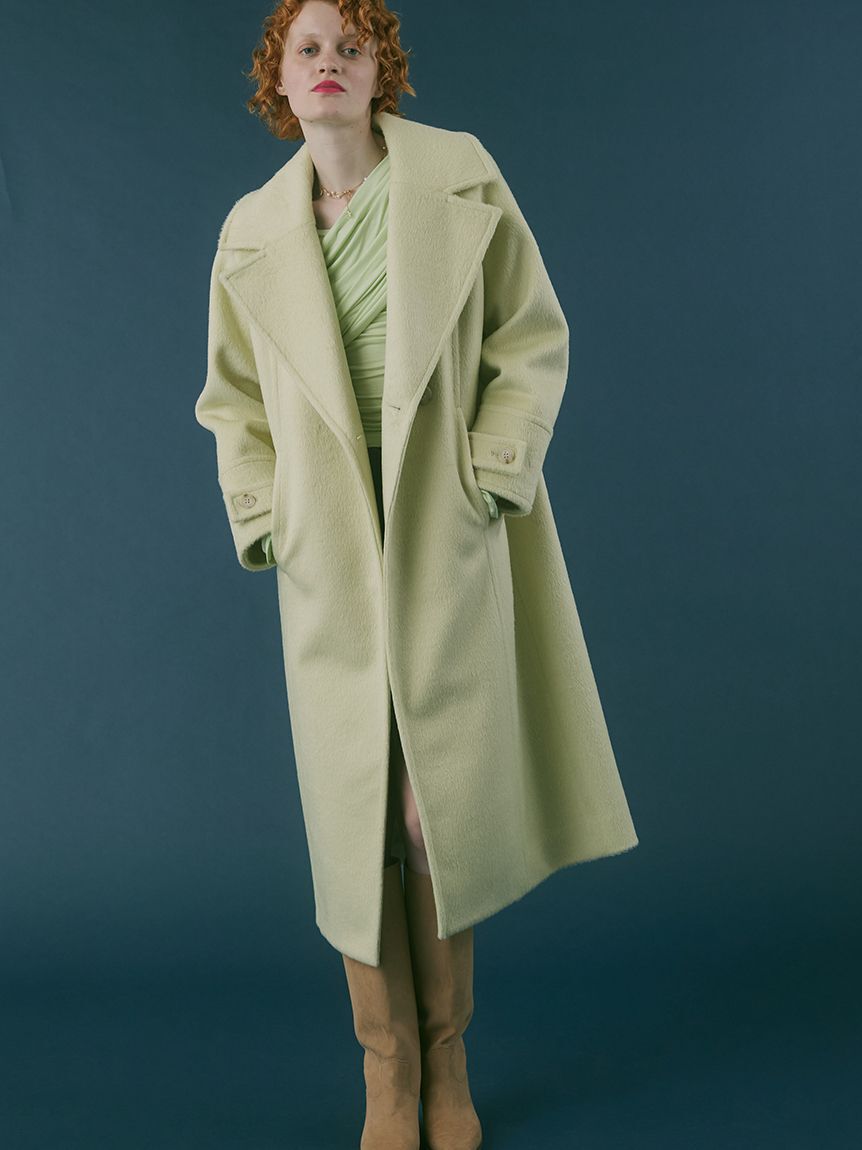 FURFUR「シャギーロングコート」|チェスターコート|