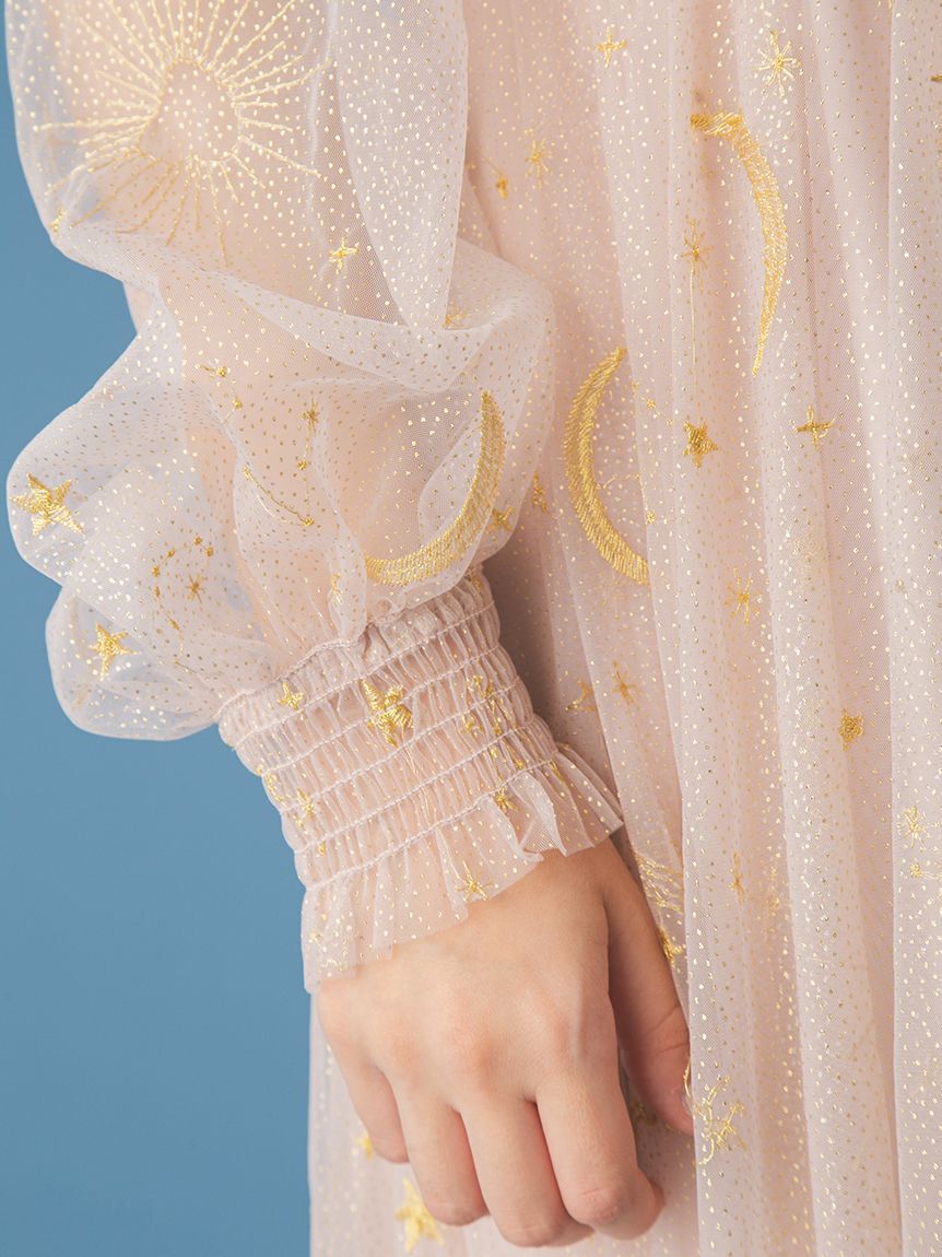 FURFUR「【限定サイズ】Twilightラメチュール刺繍ドレス」|ドレス|