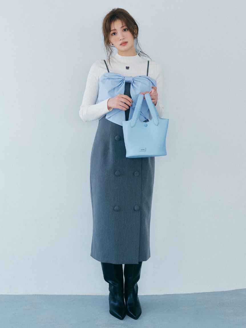 FURFUR「ビッグリボンオフショルワンピース」|ワンピース|