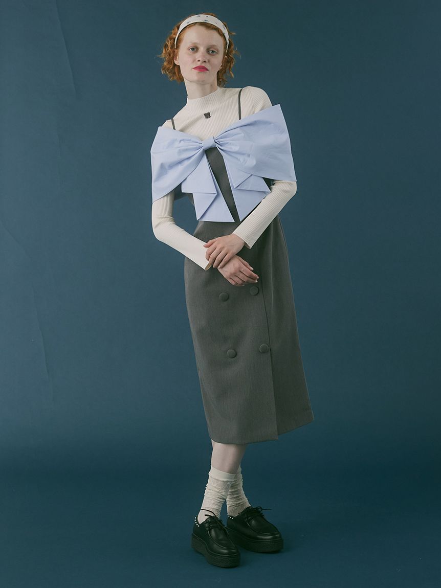 FURFUR「ビッグリボンオフショルワンピース」|ワンピース|