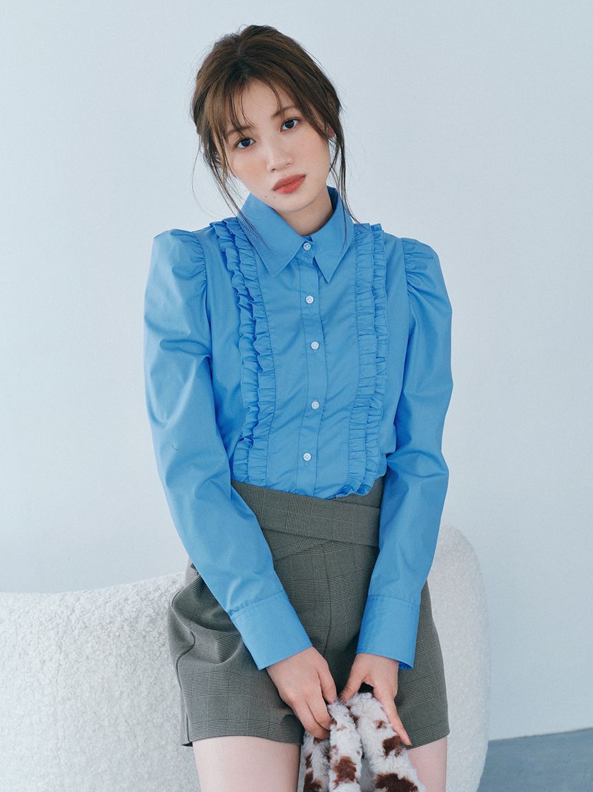 FURFUR「コンパクトパフスリーブシャツ」|シャツ・ブラウス|