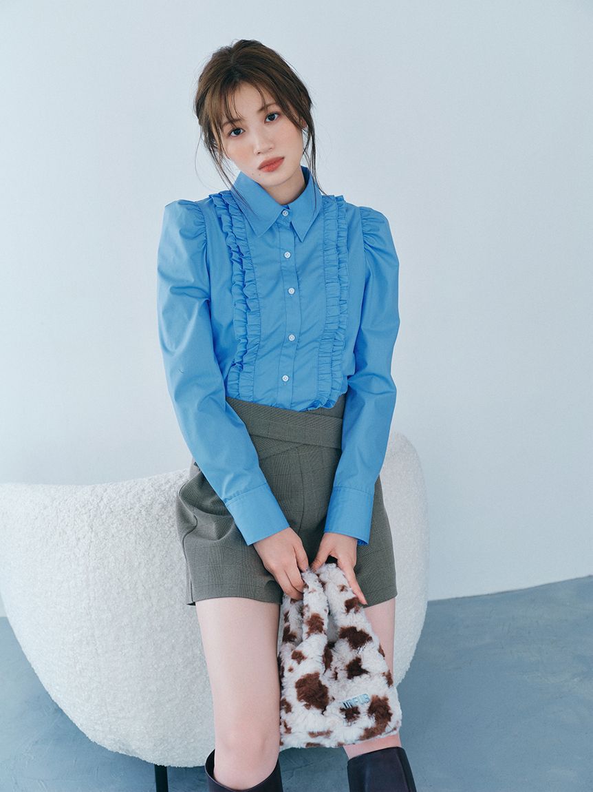 FURFUR「コンパクトパフスリーブシャツ」|シャツ・ブラウス|