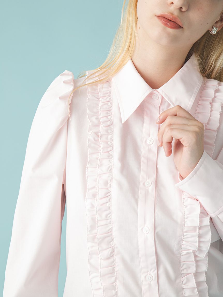 FURFUR「コンパクトパフスリーブシャツ」|シャツ・ブラウス|