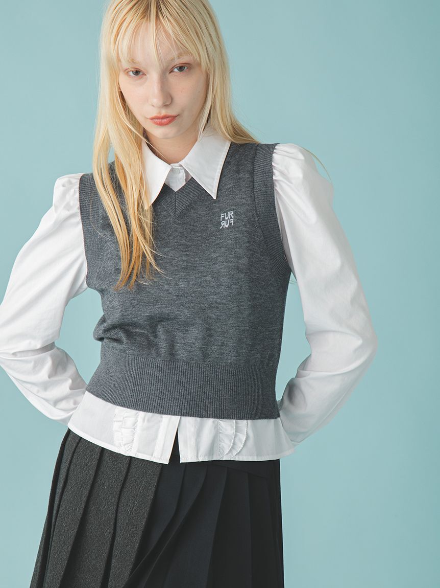 FURFUR「コンパクトパフスリーブシャツ」|シャツ・ブラウス|