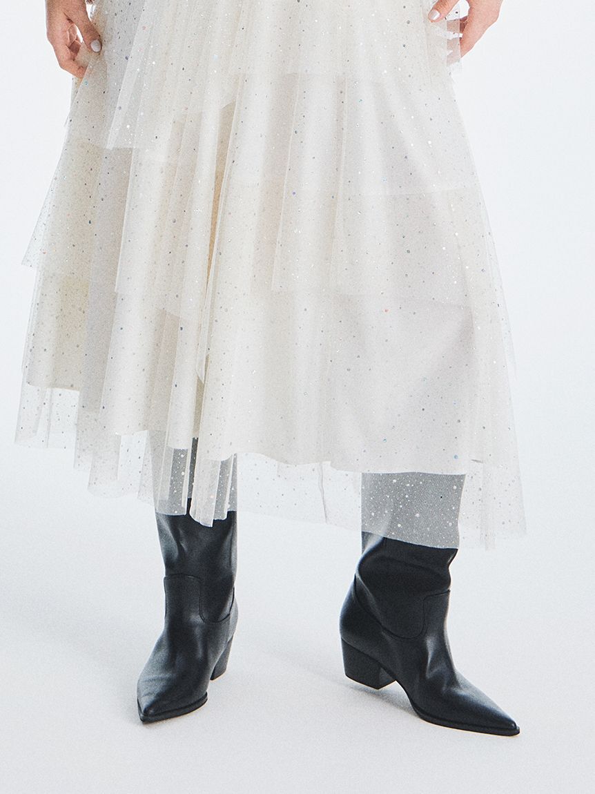 FURFUR「ラメチュールスカート」|スカート|