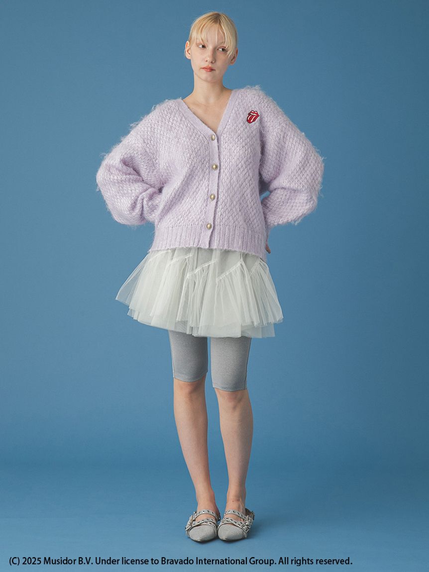 FURFUR「【ローリング・ストーンズ】刺繍カーディガン」|カーディガン|