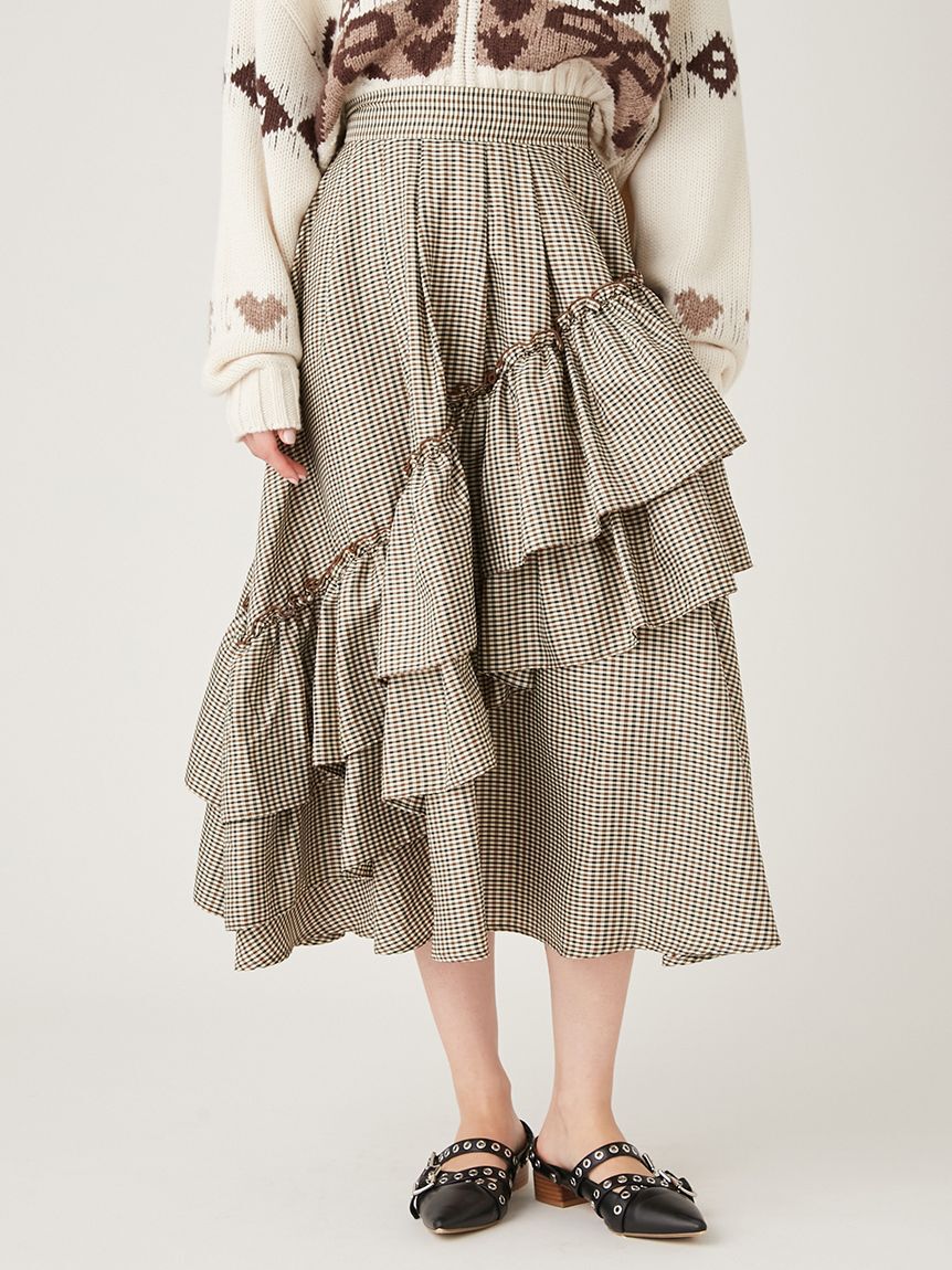 FURFUR「ランダムボリュームタフタスカート」|スカート|