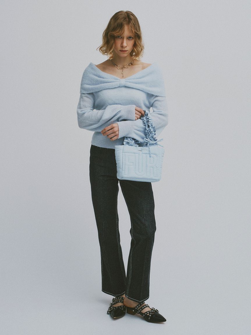 FURFUR「リボンモヘアニットトップス」|ニット・セーター|