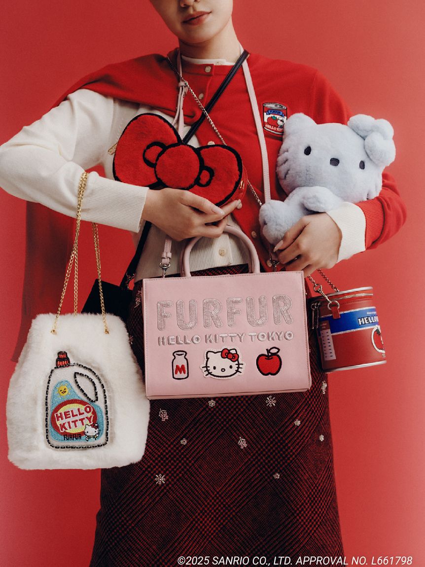 FURFUR「【WEB・一部店舗限定カラー】HELLO KITTYぬいぐるみショルダー」|ショルダー・メッセンジャー|