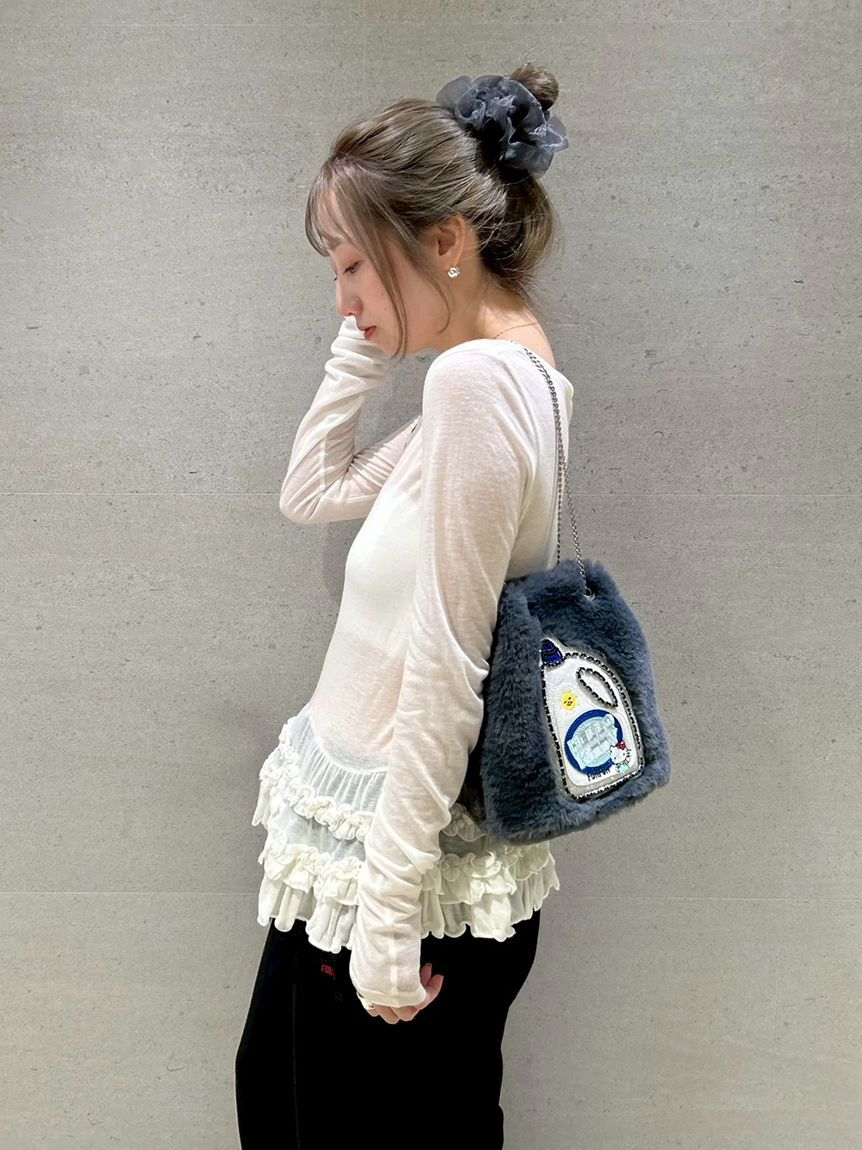 FURFUR「HELLO KITTYエコファーショルダーバッグ」|ショルダー・メッセンジャー|