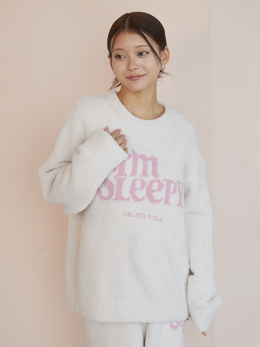 gelato pique「パウダースリーピーロゴジャガードプルオーバー＆ロングパンツセット」|ルームウェア|