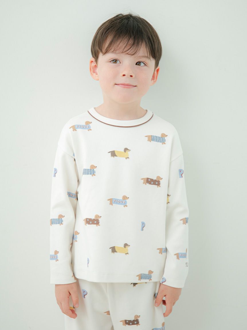 GELATO PIQUE KIDS & BABY「【KIDS】ダックスフンド柄ロンＴ」|ルームウェア|CRM
