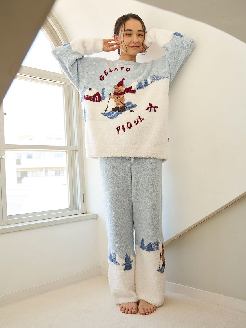 gelato pique「【HOLIDAY】スキーベアジャガードプルオーバー」|ルームウェア|