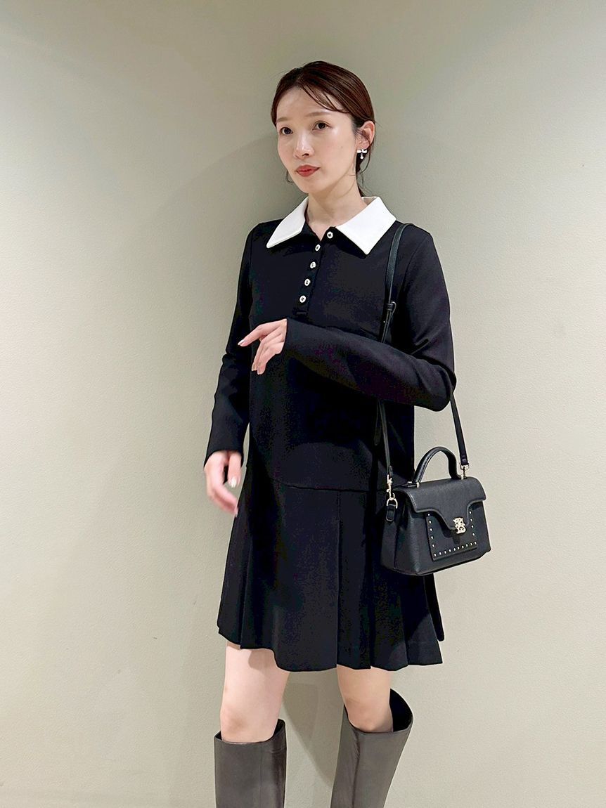 SNIDEL「衿つきプリーツカットミニワンピース」|ワンピース|