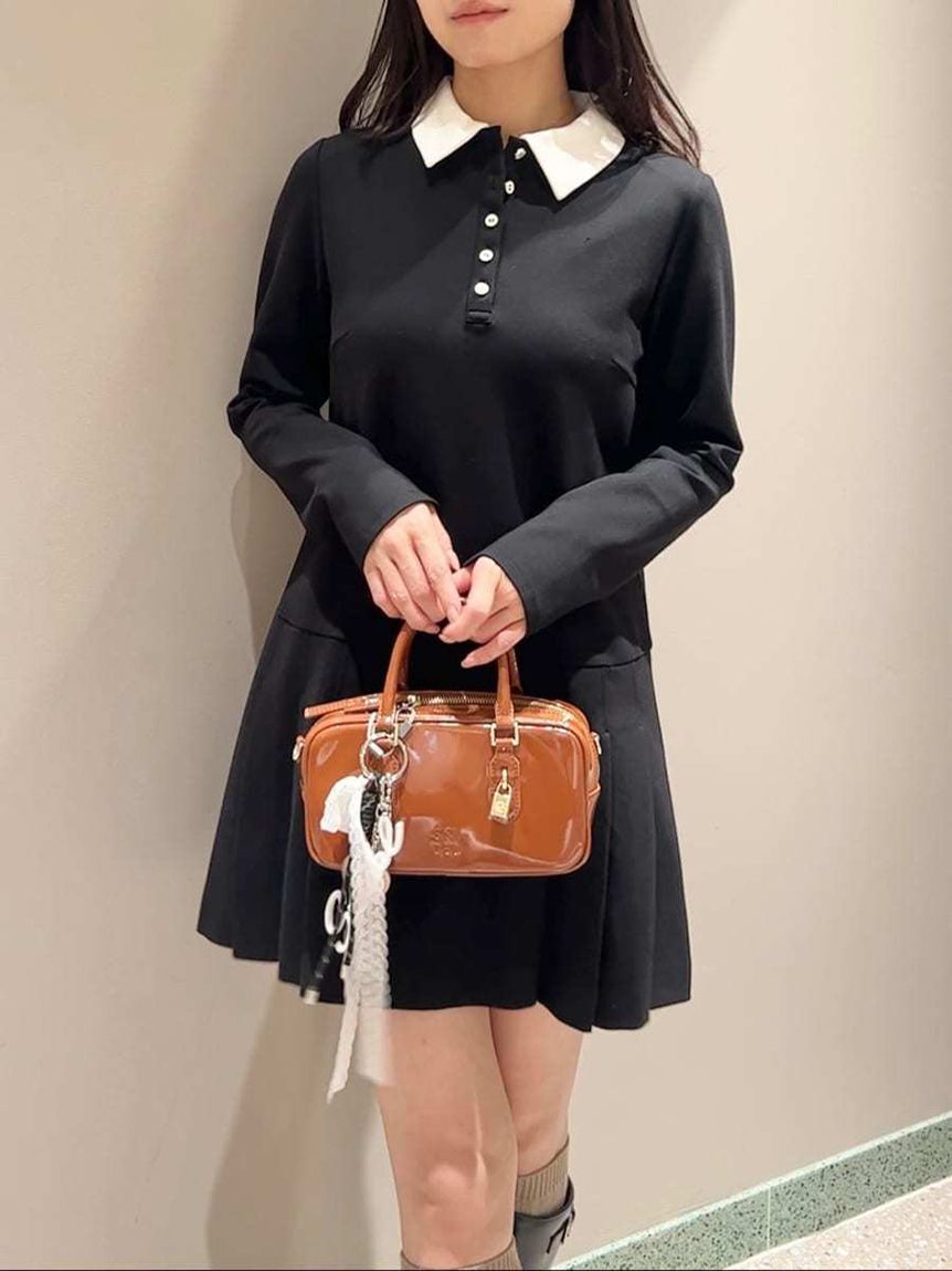 SNIDEL「衿つきプリーツカットミニワンピース」|ワンピース|