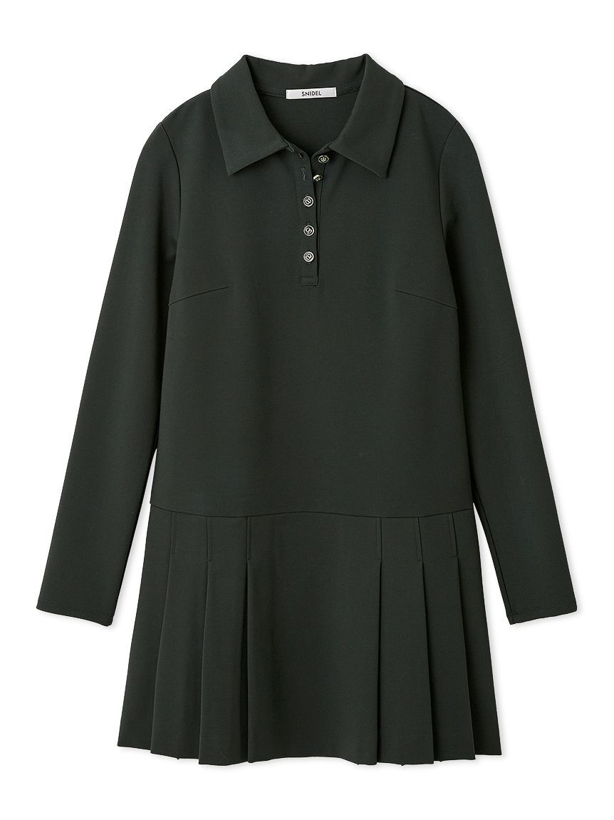 SNIDEL「衿つきプリーツカットミニワンピース」|ワンピース|