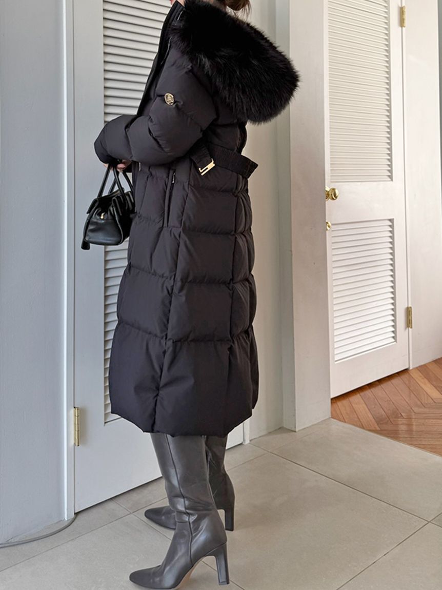 SNIDEL「【00サイズあり】スタイルアップフレンチダウンロングコート」|ダウン|