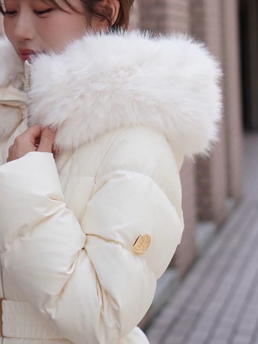 SNIDEL「【00サイズあり】スタイルアップフレンチダウンロングコート」|ダウン|