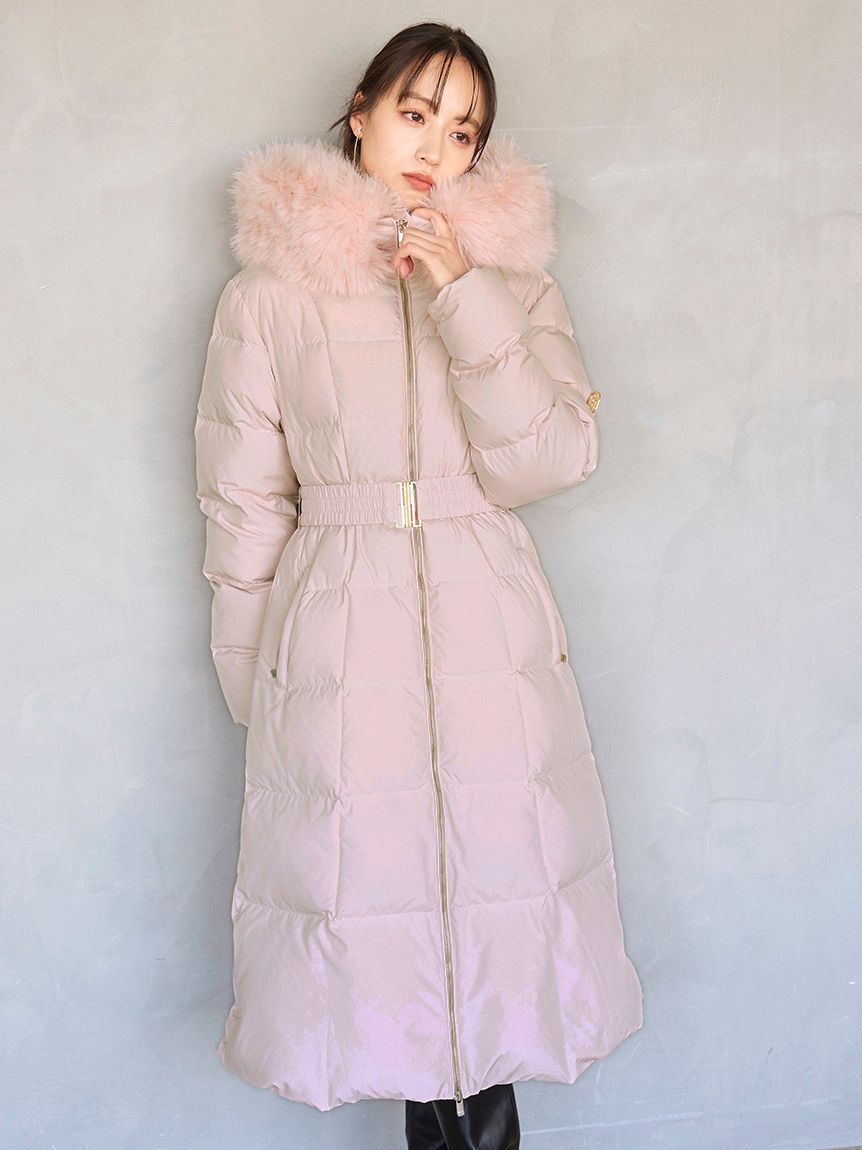 SNIDEL「【00サイズあり】スタイルアップフレンチダウンロングコート」|ダウン|