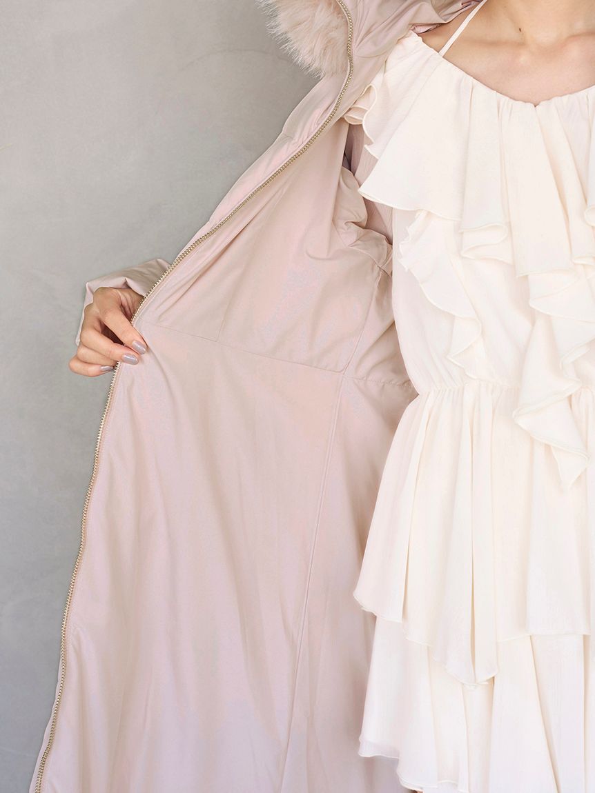 SNIDEL「【00サイズあり】スタイルアップフレンチダウンロングコート」|ダウン|