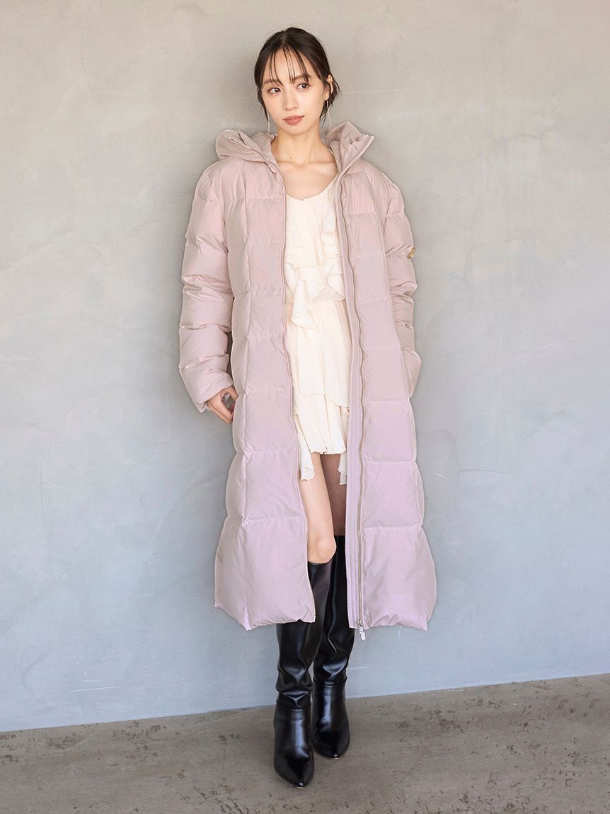 SNIDEL「【00サイズあり】スタイルアップフレンチダウンロングコート」|ダウン|