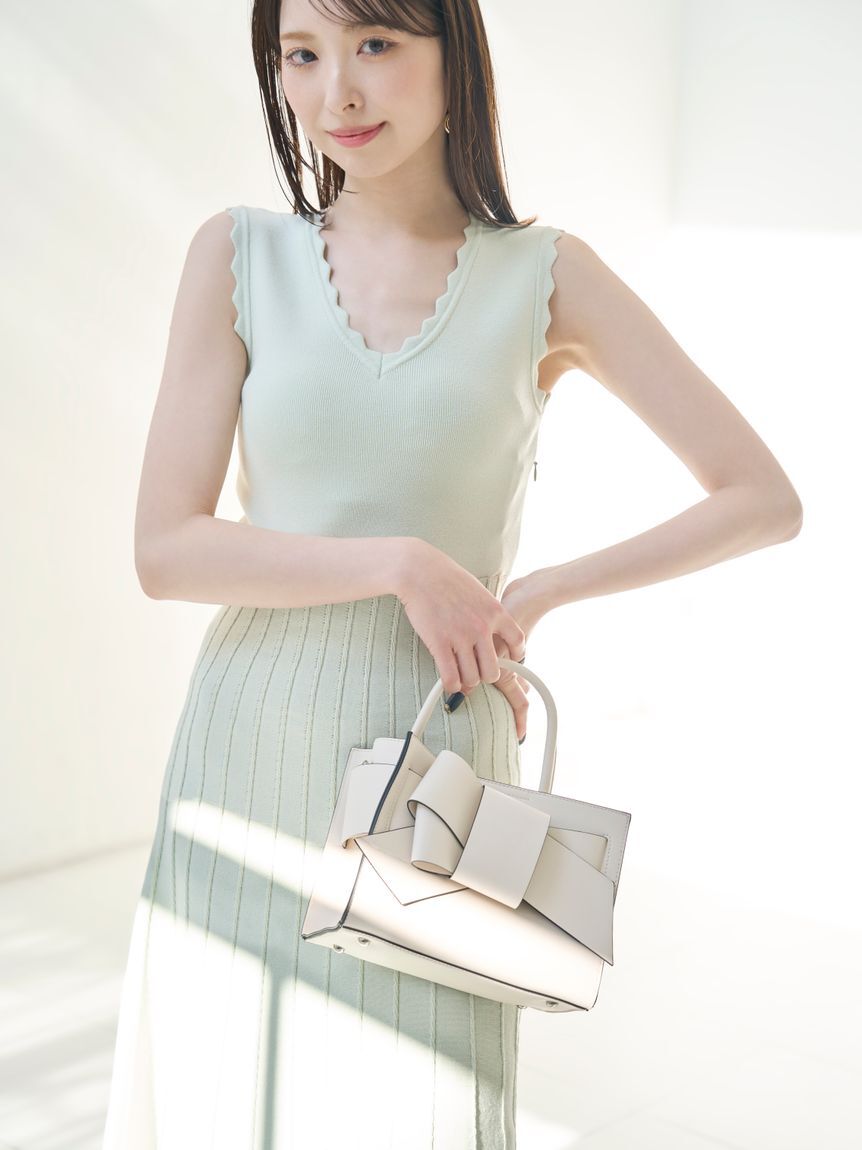 FRAY I.D「【ルエル】リボンミドルバッグ」|ハンドバッグ|