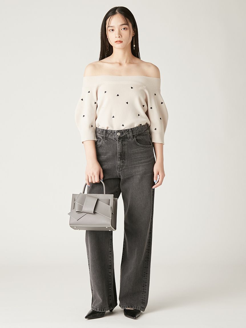 FRAY I.D「【ルエル】リボンミドルバッグ」|ハンドバッグ|