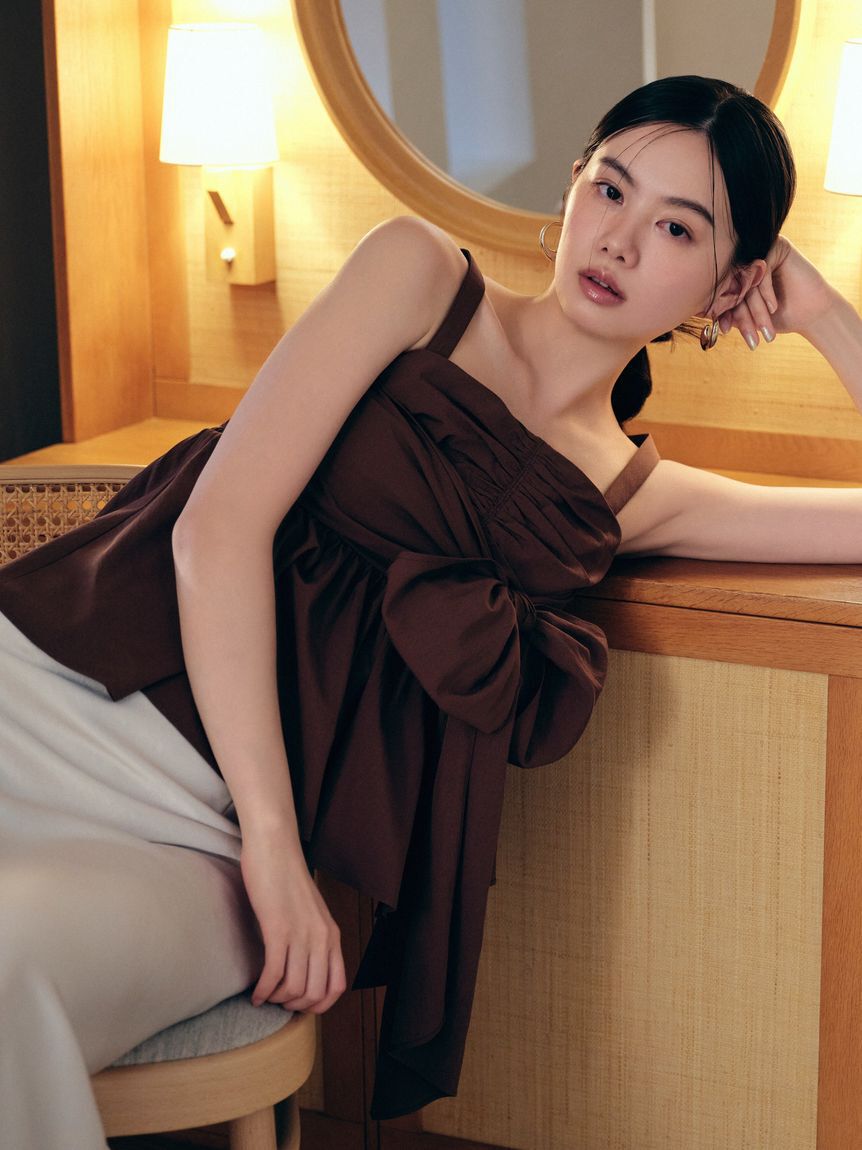 FRAY I.D「2wayリボントップス」|Tシャツ・カットソー|