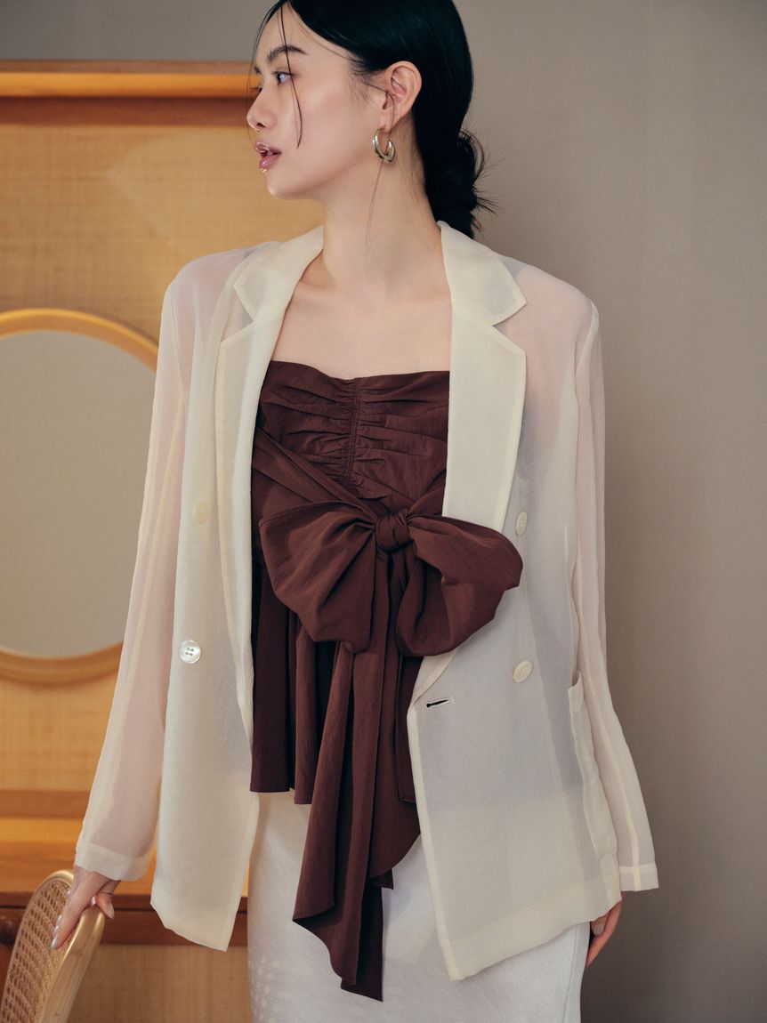 FRAY I.D「2wayリボントップス」|Tシャツ・カットソー|