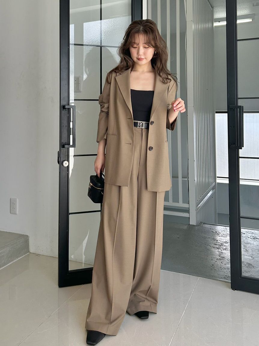 FRAY I.D「ワイドストレートパンツ」|チノ|