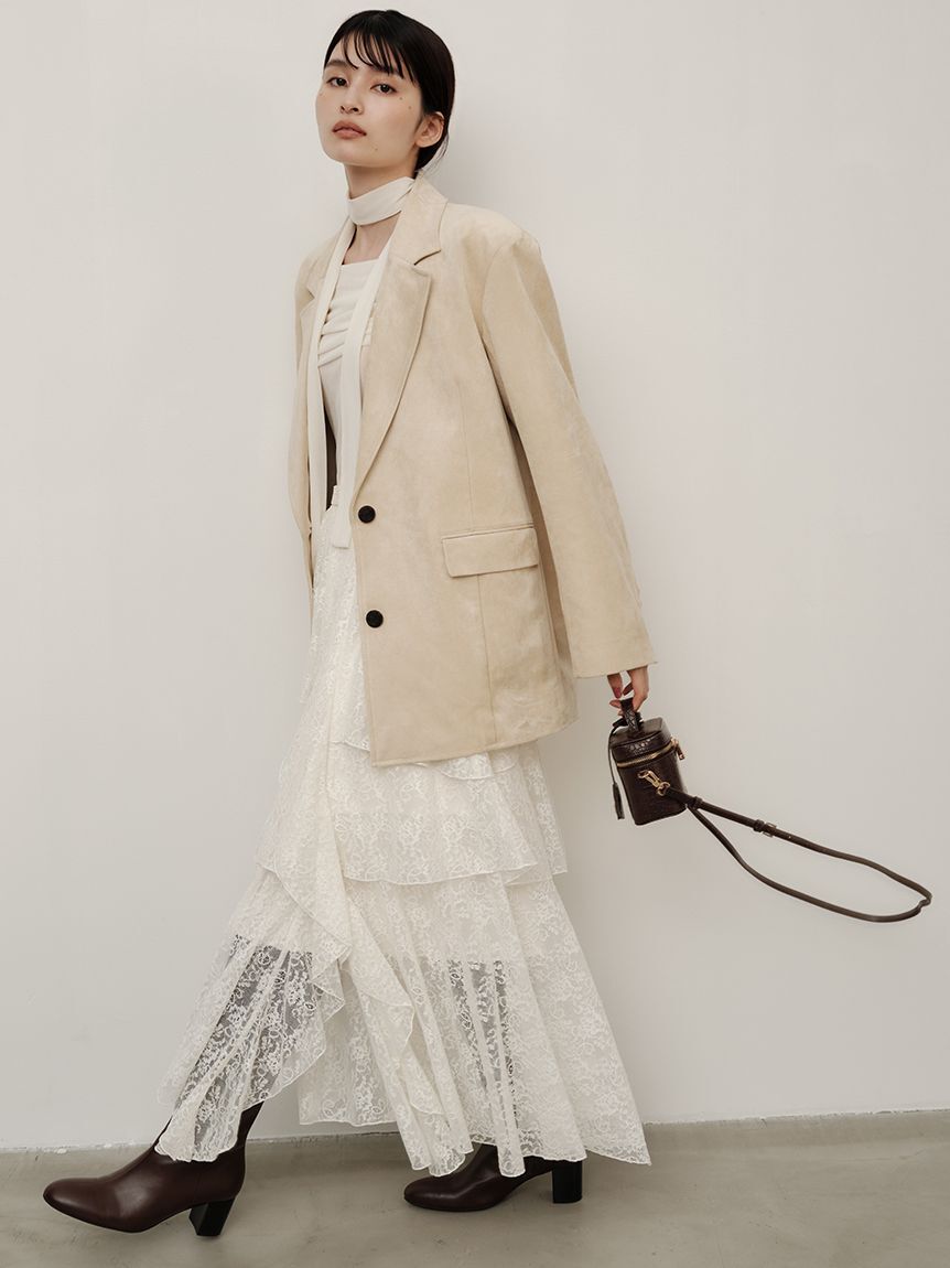 FRAY I.D「アシメフレアスリットティアードスカート」|スカート|