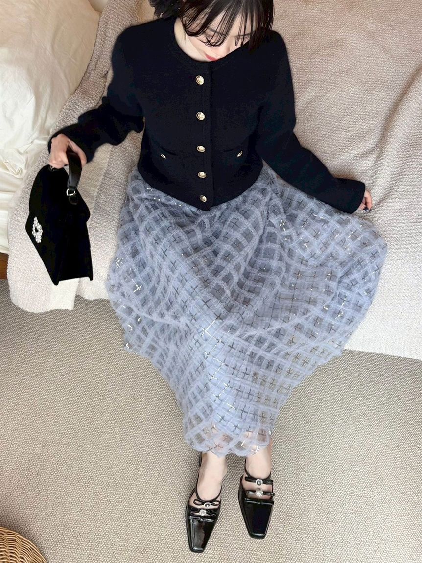 LILY BROWN「クロスチュールボリュームスカート」|スカート|