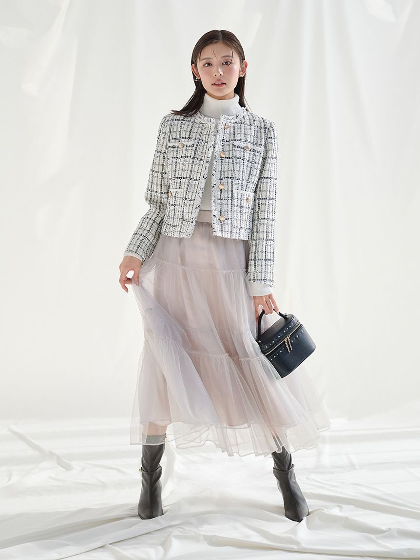 CELFORD「チュールティアードスカート」|スカート|