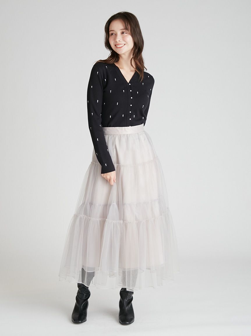 CELFORD「チュールティアードスカート」|スカート|