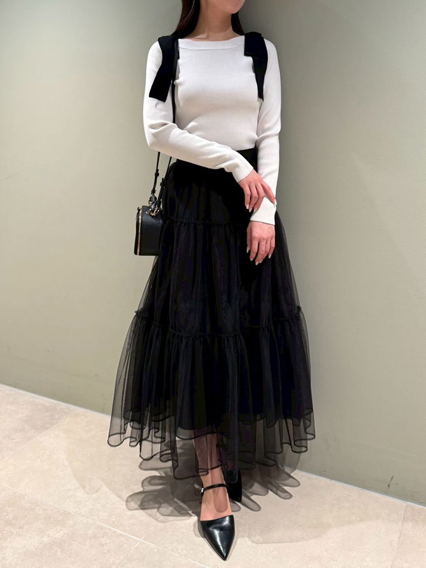 CELFORD「チュールティアードスカート」|スカート|