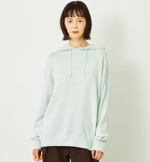 MACKINTOSH PHILOSOPHY「GREY LABEL ウールカシミヤニットパーカー」|ニット・セーター|グリーン