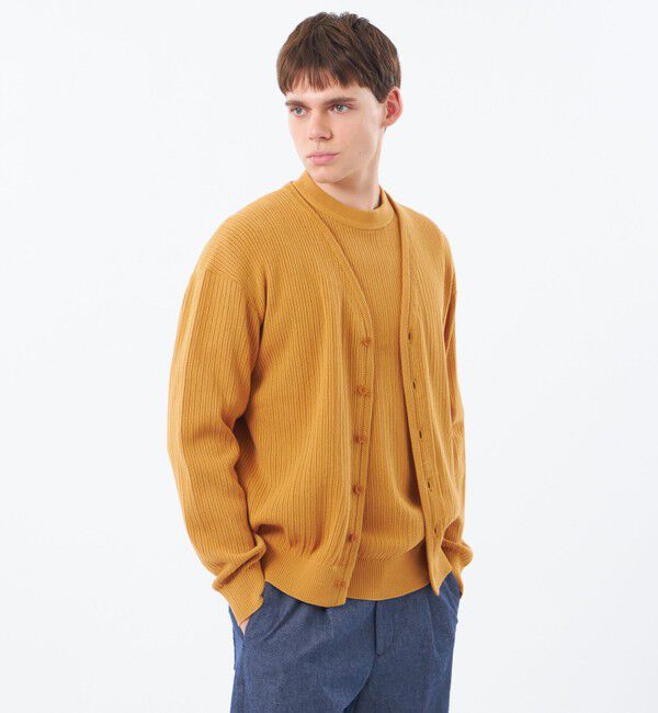 MACKINTOSH PHILOSOPHY「ニットカーディガン 畔調ファインニット」|ニット・セーター|オレンジ