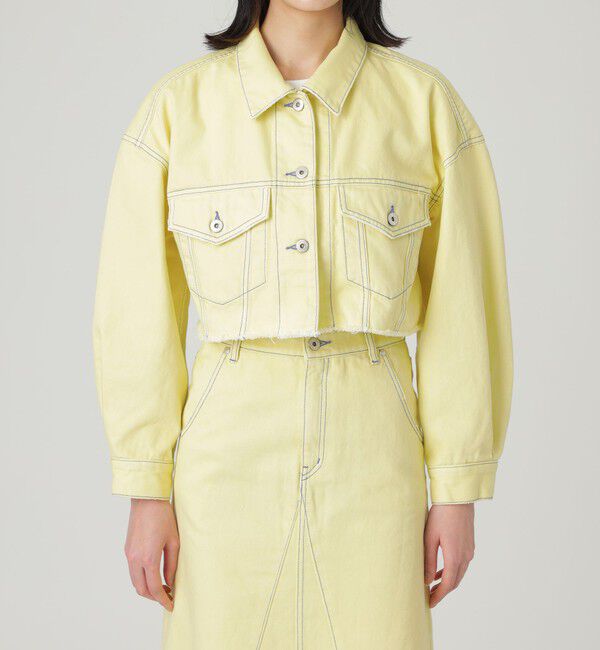  「【ドラマ着用商品】クロップトデニムGジャン」|ブルゾン・スタジャン|