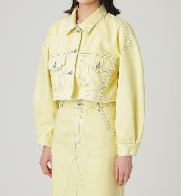  「【ドラマ着用商品】クロップトデニムGジャン」|ブルゾン・スタジャン|