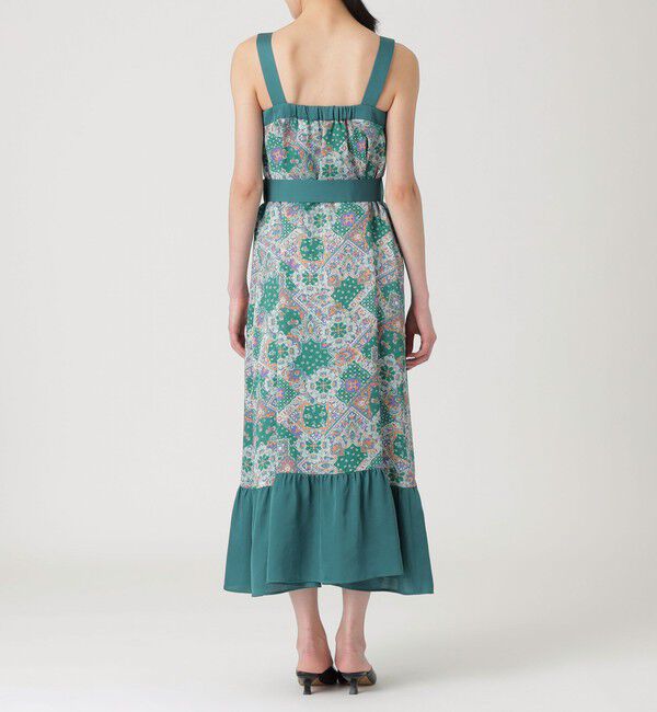  「サテンジャカードキャミソールドレス」|ドレス|