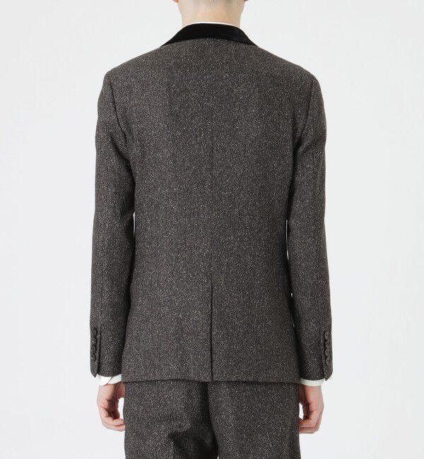  「ベルベットコンビシルクネップジャケット」|テーラードジャケット|