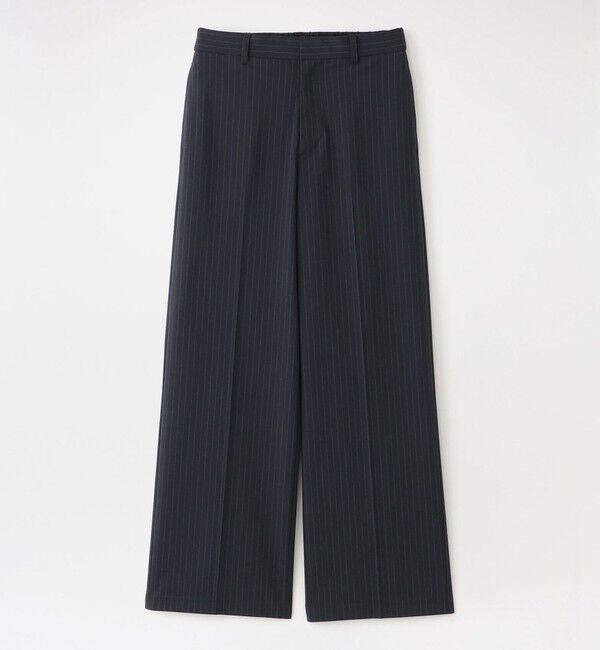  「ポプリンストレートパンツ」|その他|ブルー