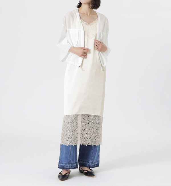  「スパンコールレースキャミドレス」|ワンピース|